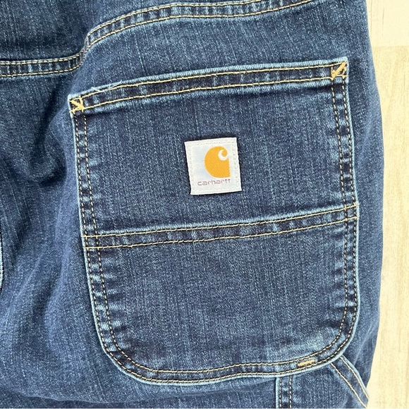 Carhartt Women’s Double Front Work Jeans Size 14. 34X31 Straight Leg - Picture 8 of 11